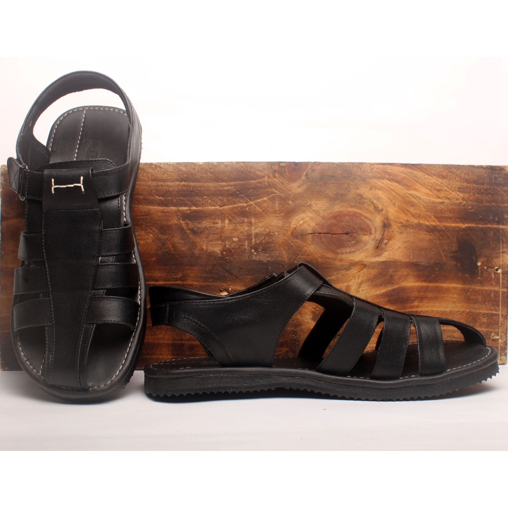 Sepatu Sandal Pria Kulit Asli Rasheda Gr 45 Borongsong Big Size