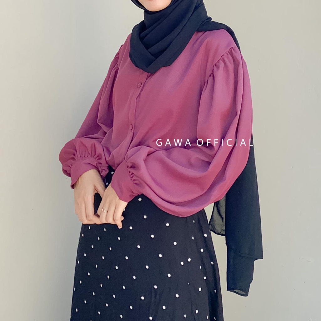KEMEJA PUFFY SHIRT WANITA GAWAOFFICIAL