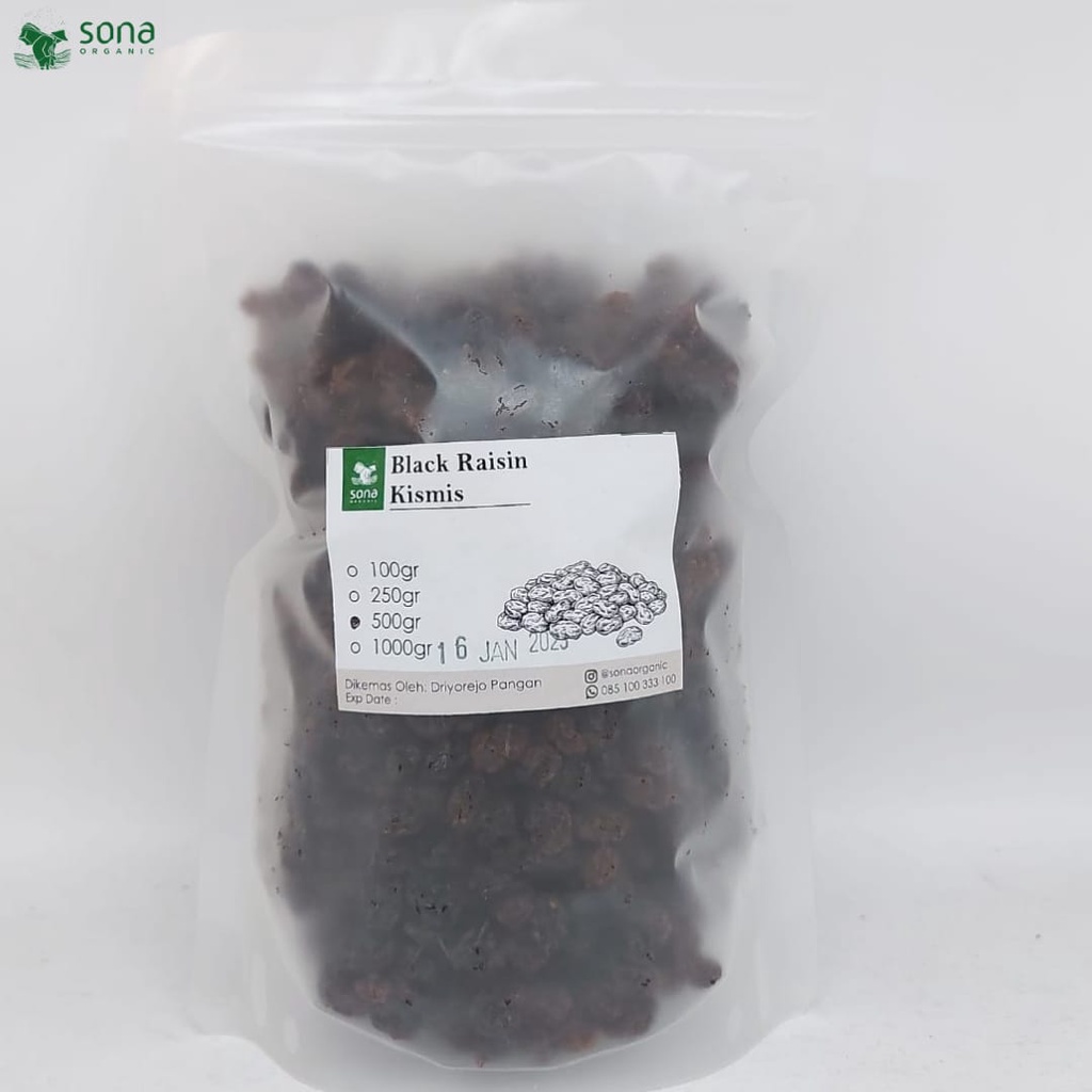 

Black Raisin kismis hitam 500 gr