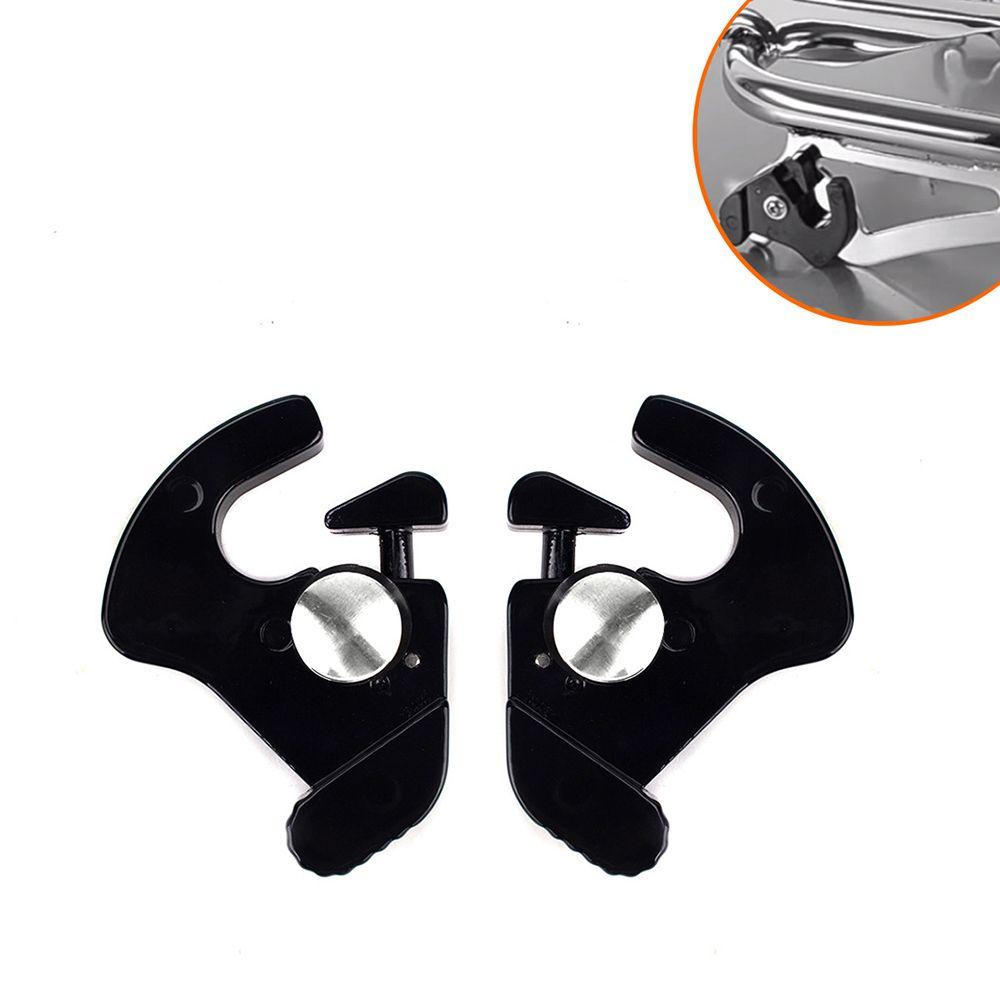 Populer 1pasang Rak Koper Kait Rotary Detachable Sandaran Motor Quick Release Buckle Untuk Harley