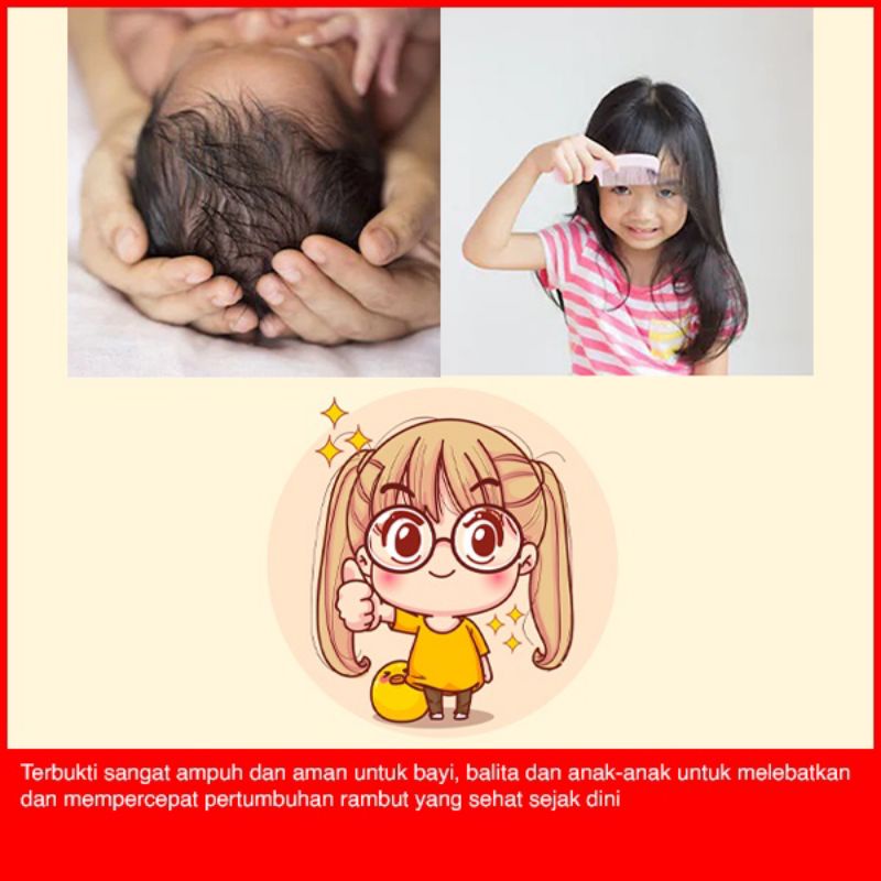 7 day obat penumbuh &amp; penebal rambut bayi dan dewasa menghilangkan rontok pada rambut penumbuhan rambut botak