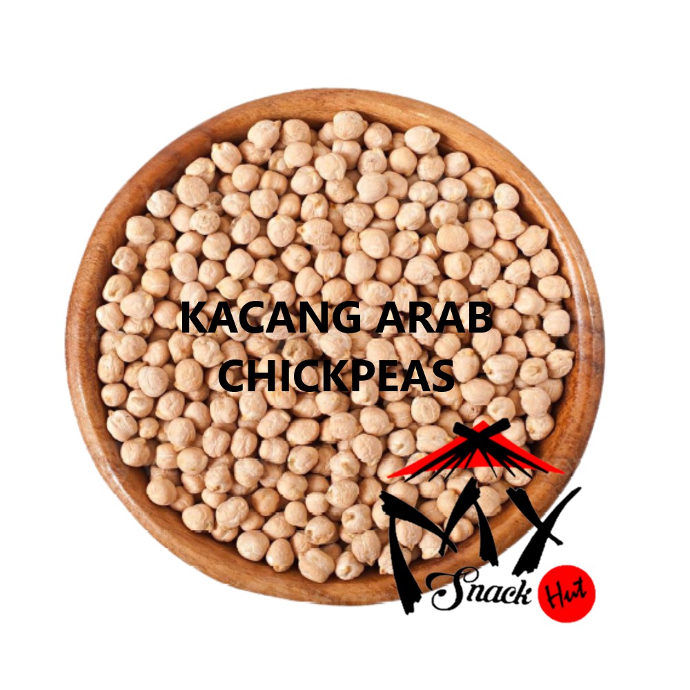 KACANG ARAB 100GR - ORGANIC GARBANZO WHITE BROWN CHICKPEA CHICKPEAS HUMMUS BEAN BENGAL GRAM PUTIH