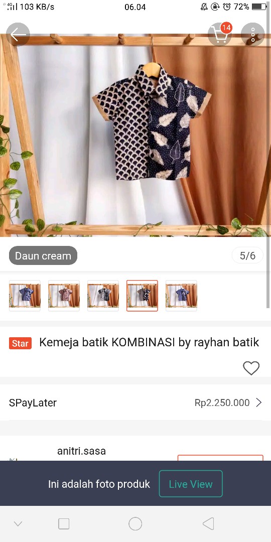 Kemeja Batik Kombinasi By Rayhan Batik