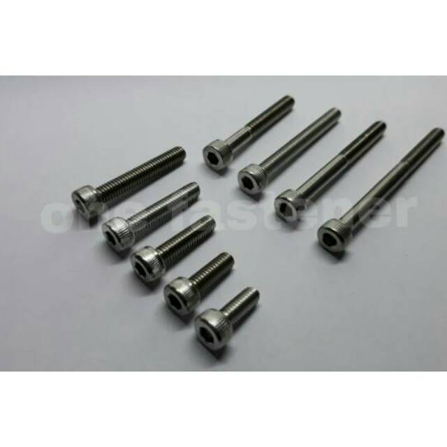 Baut L 6x30 stainless steel sus 304 anti karat