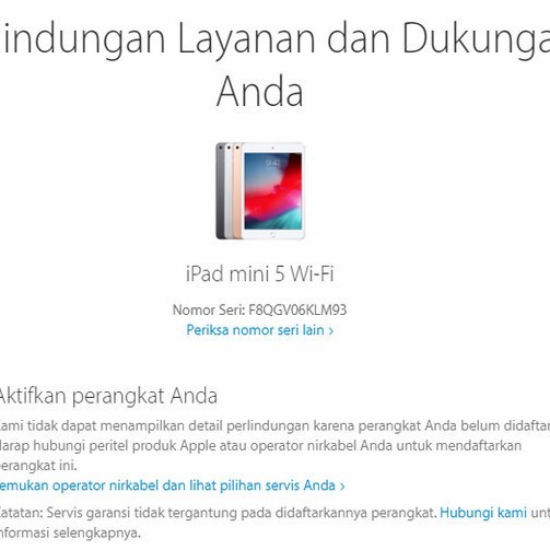 IPaD MINI 5 2019 64GB 256GB WIFI ONLY GARANSI INTERNASIONAL RESMI 1 TAHUN