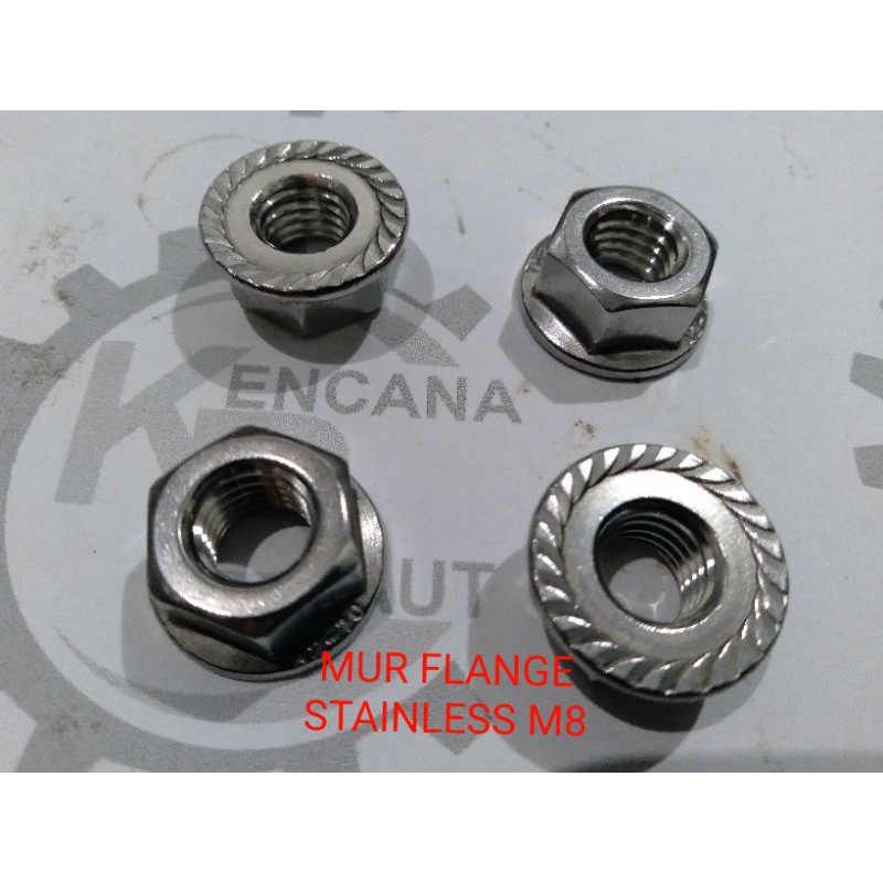 MUR FLANGE M8 STAINLESS / MUR TOPI M8 STAINLESS
