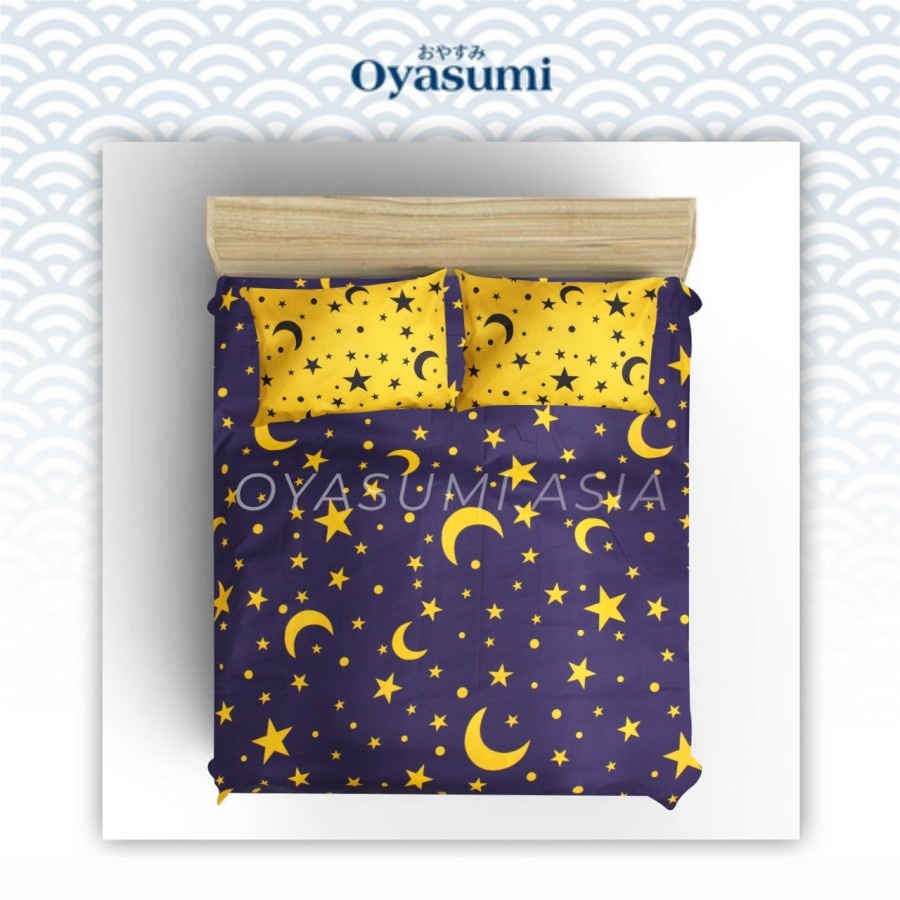 Sprei Premium Oyasumi Motif Bintang Set Sprei Homemade Aesthetic