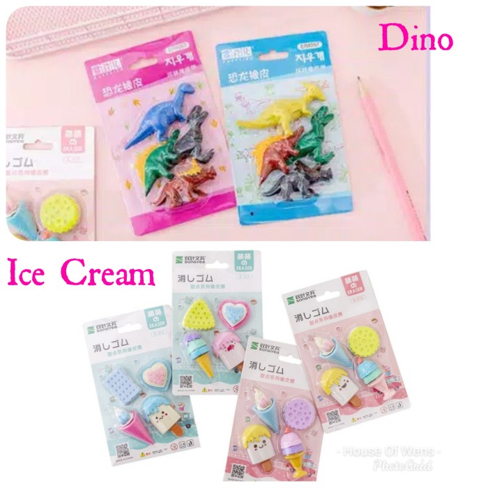 

Hot Sale Penghapus Ice Cream - Penghapus Dinosaurus - Penghapus Anak Lucu Bergaransi