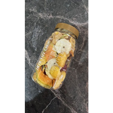 

HEALTHY CRISPS - SNACK - CEMILAN - MAKANAN SEHAT - MIX FRUITS/MIX BUAH (ORGANIK) KERIPIK TOPLES KECIL