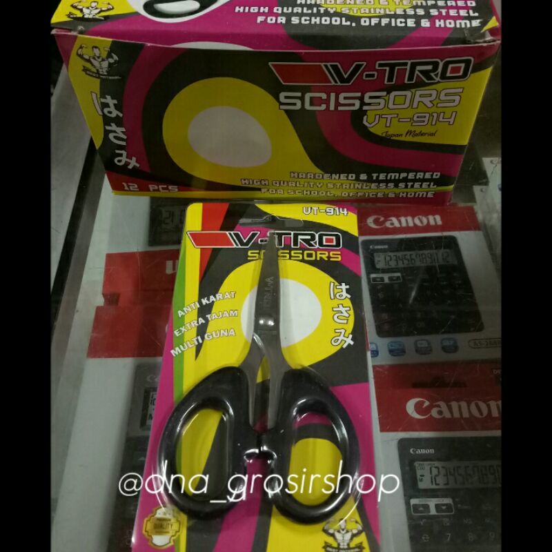 

(1 Pcs) Gunting V-TRO Original VT 914 / Gunting Vitro Stainless Stell