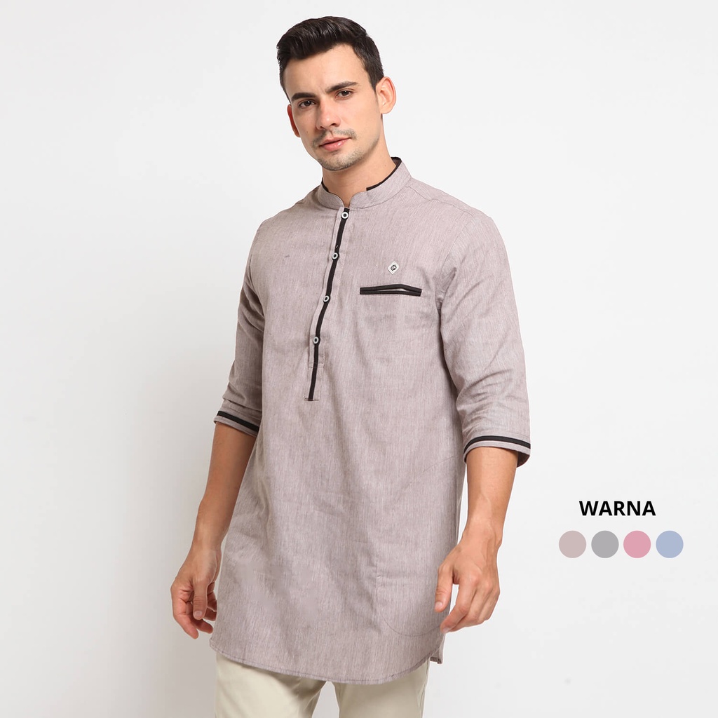 OKAN COFFEE |ManNeedMe x CW| Baju Koko Pria Lengan 3/4 Baju Muslim Kurta Dewasa ORIGINAL