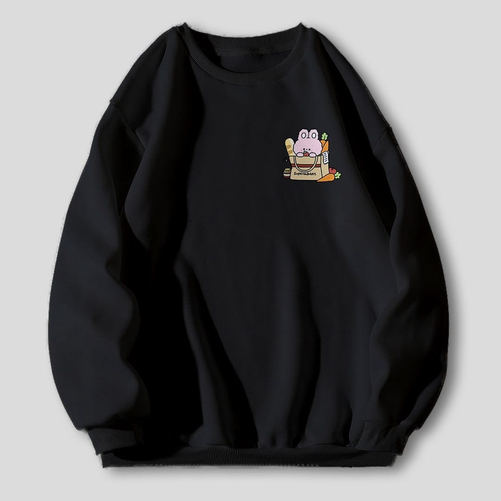 RABBIT SHOPPING SWEATER WANITA TEBAL SIZE M - XXL / SWEATER WANITA TEBAL