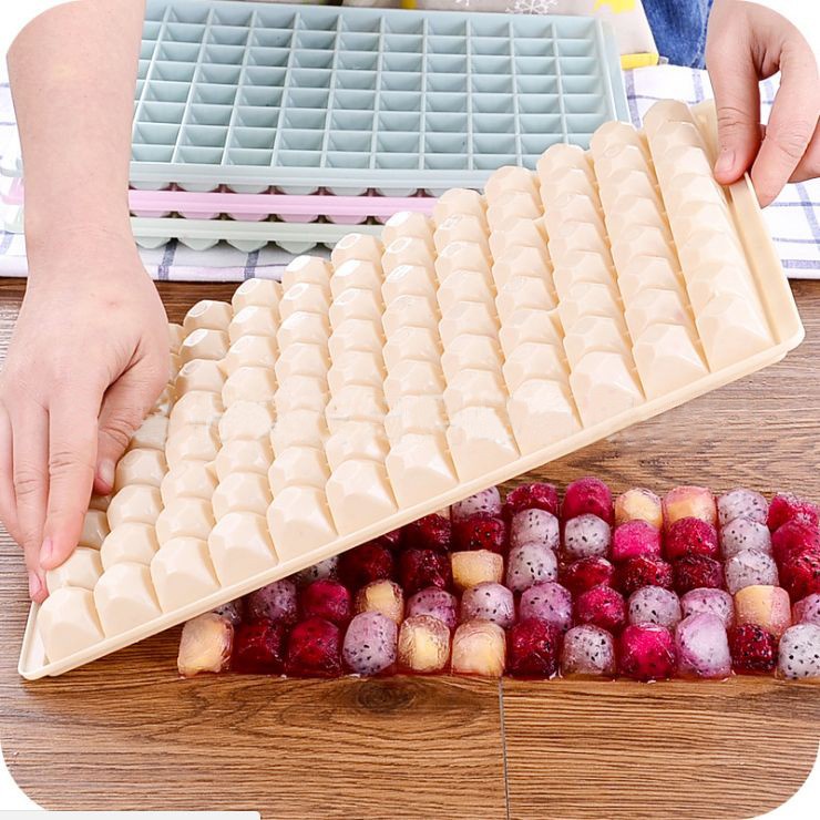 Cetakan Es Batu Kubus Kotak Diamon Jelly Agar Ice Cube Tray 96 Grid 96grid Jelli Baking Kulkas