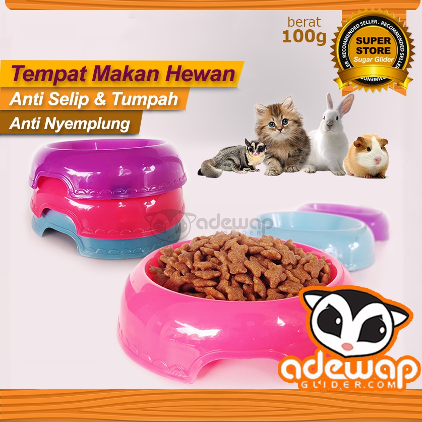 ADEWAP GLIDER Tempat Makan Bulat Sugar Glider