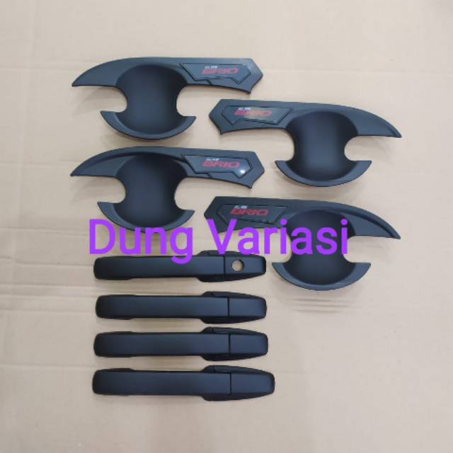 Paket outer handle all new Brio hitam doff 2018-2019