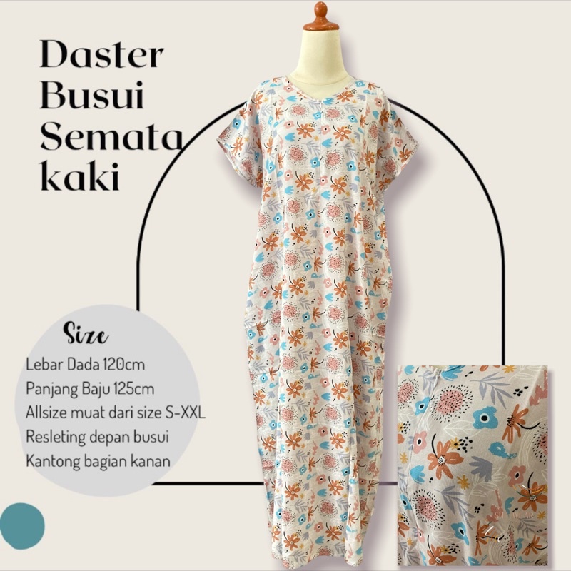 DASTER BUSUI SEMATAKAKI|DASTER ADEM|DASTER SEMATA KAKI | DASTER RAYON | DASTER PANJANG| DASTER MURAH-295