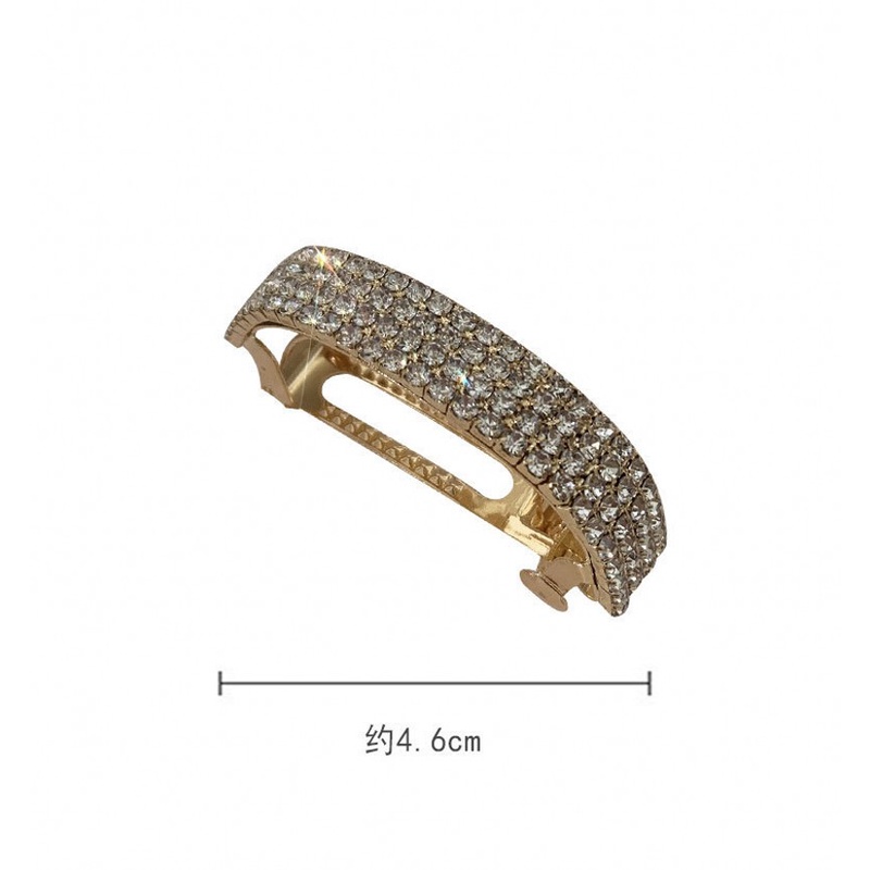 [Women Exquisite Diamond-studded Hair Clip] [Girls Back Head Temperament Hairpin] [Ladies Elegant Hair Accessories]