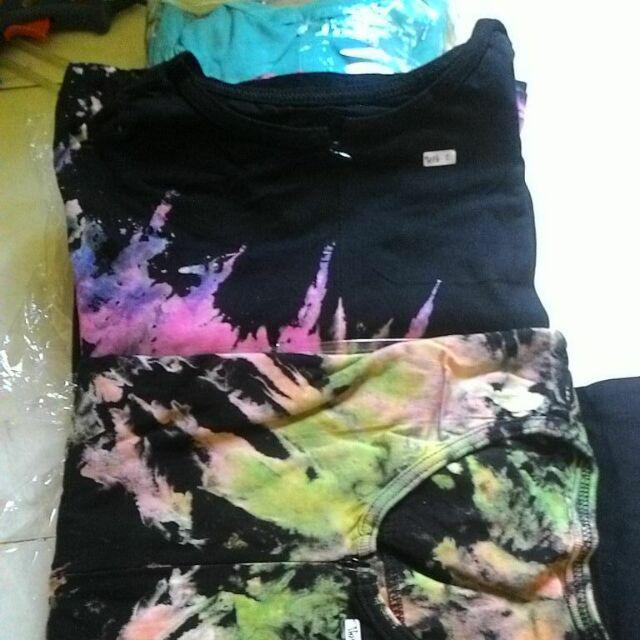 Pilih Warna Turis Disti Gamis Kaos Pelangi Tiedye Batik Td2