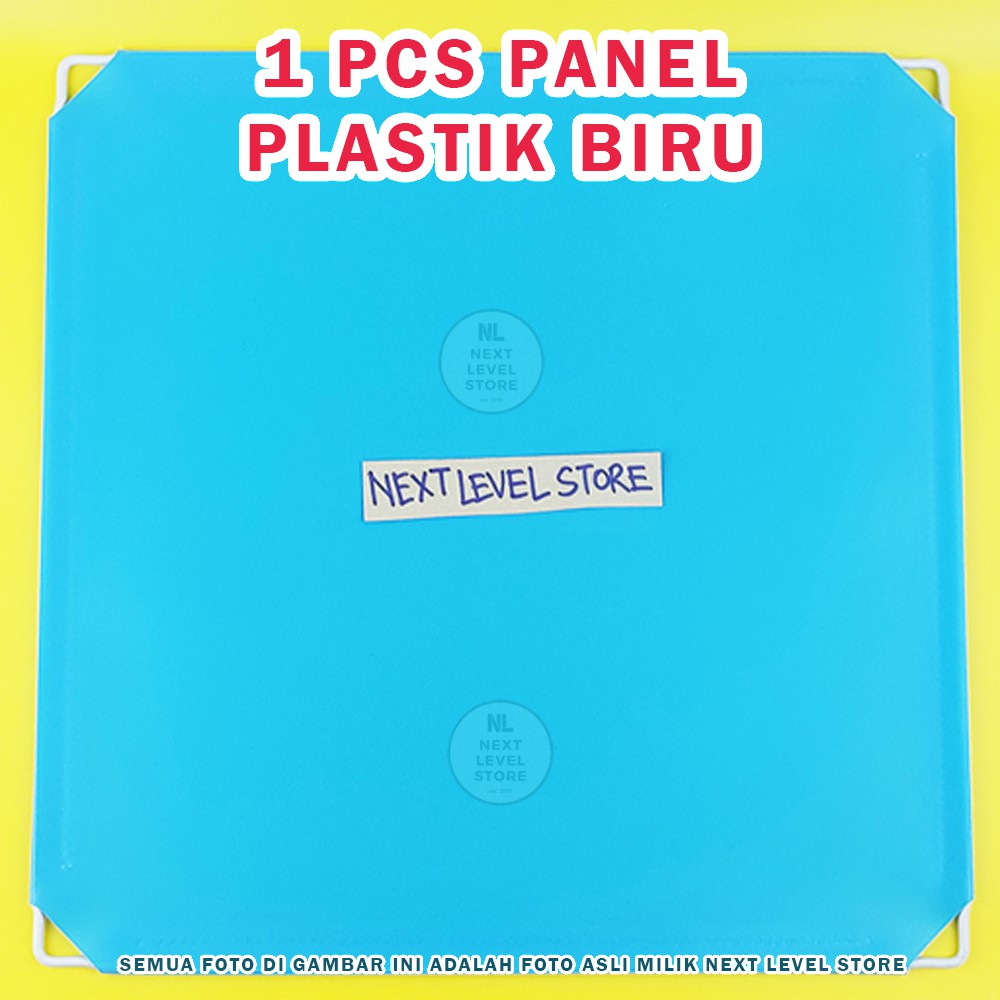 DIY Panel Pagar Kandang 35x35cm Anjing Kucing Kelinci Kura Lemari Rak Sepatu Tanaman - Pilih di VARIASI-Panel Plastik Biru