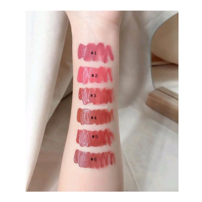 promo cod lipmatte kiss beauty velvet matte 7867 tutup rata lipcream lipgloss murah grosir