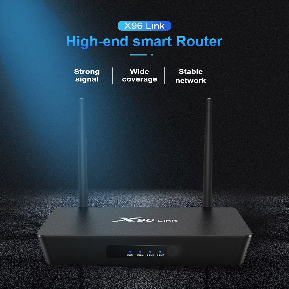 X96 LINK - Android 7.1 Smart TV Box Dual Band WiFi - RAM 2GB ROM 16GB - TV Box + Smart Router