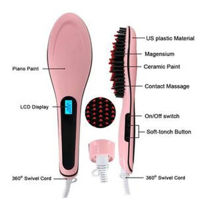 sisir pelurus rambut / sisir ion HQT-906 / pelurus rambut catok rambut sisir pelurus rambut