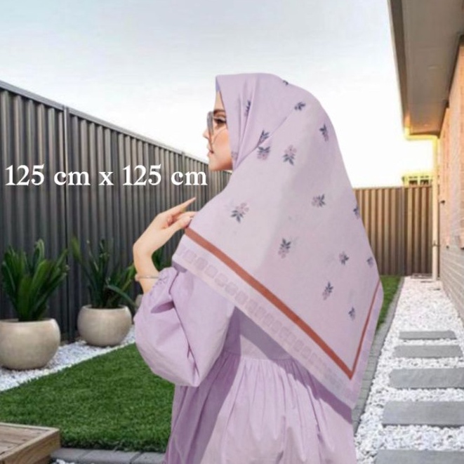 PROMO DISKON RAMADHAN SALE Jilbab Syari Motif / Jilbab Segi empat Syari / Hijab Syari / Kerudung Sya