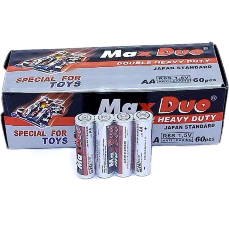 (Terima Cod)Batrai Max Duo Japan Standard  Rs/Um-3AA Size 1.5v AA+ Harga 1pcs (Dikirim Dari Jakarta