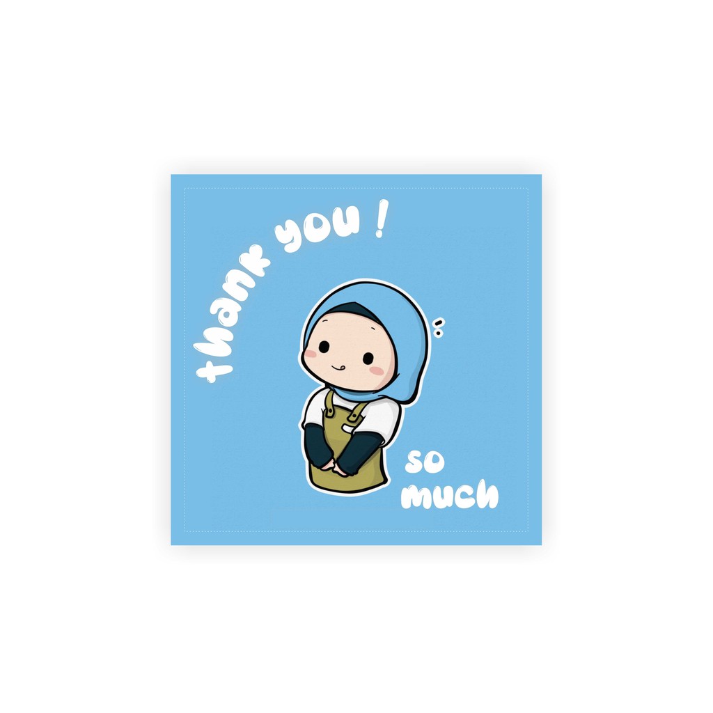 

[TERMURAH] READY!! 60 pcs Stiker Thank you for order ukuran 3,5cm TK18