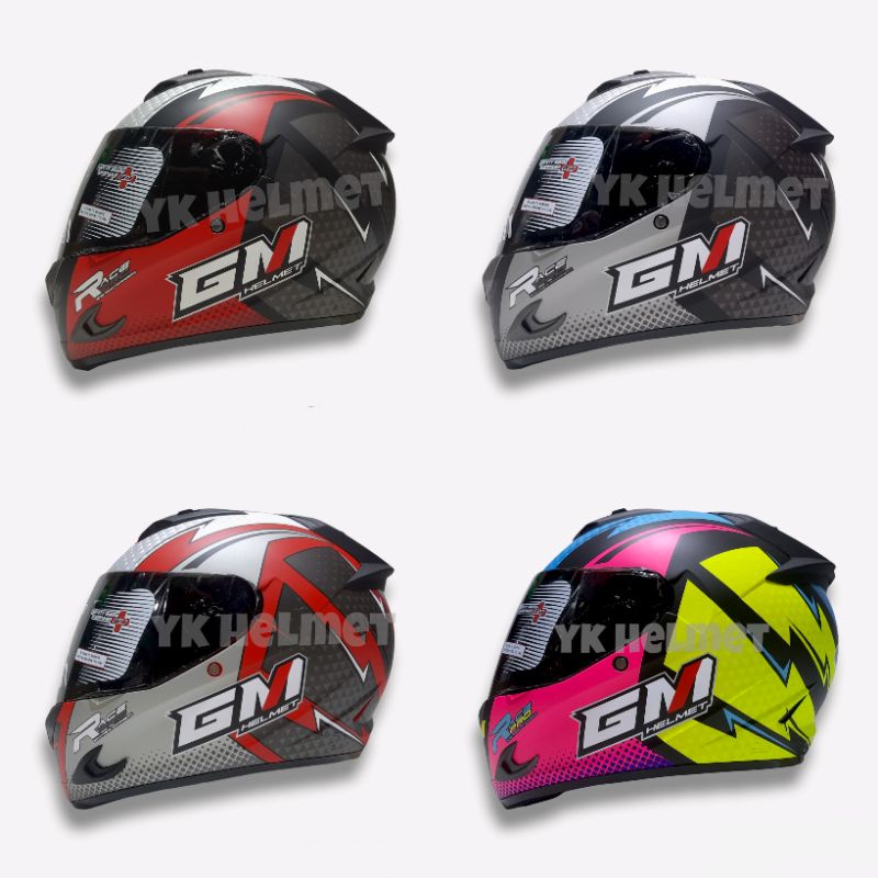 Helm fullface GM RACE PRO FLASH Visor dark smoke