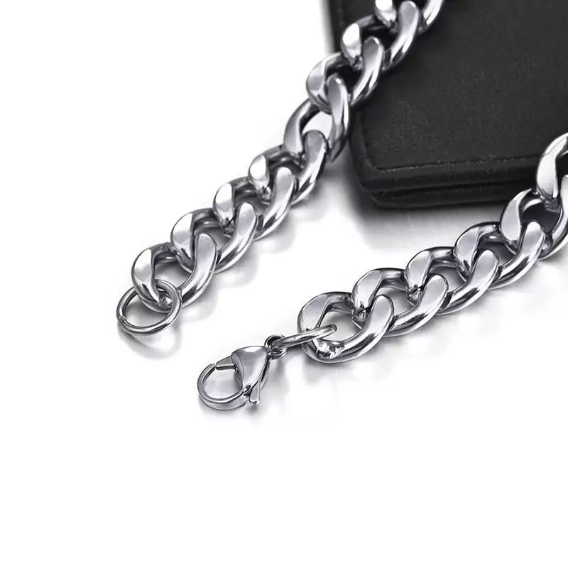 Hip Hop Trend Street Style Simplicity Santai Panjang Titanium Kalung Pria Anti karat