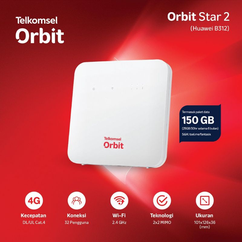 Modem Wifi Telkomsel Orbit Star 2  Router Wifi