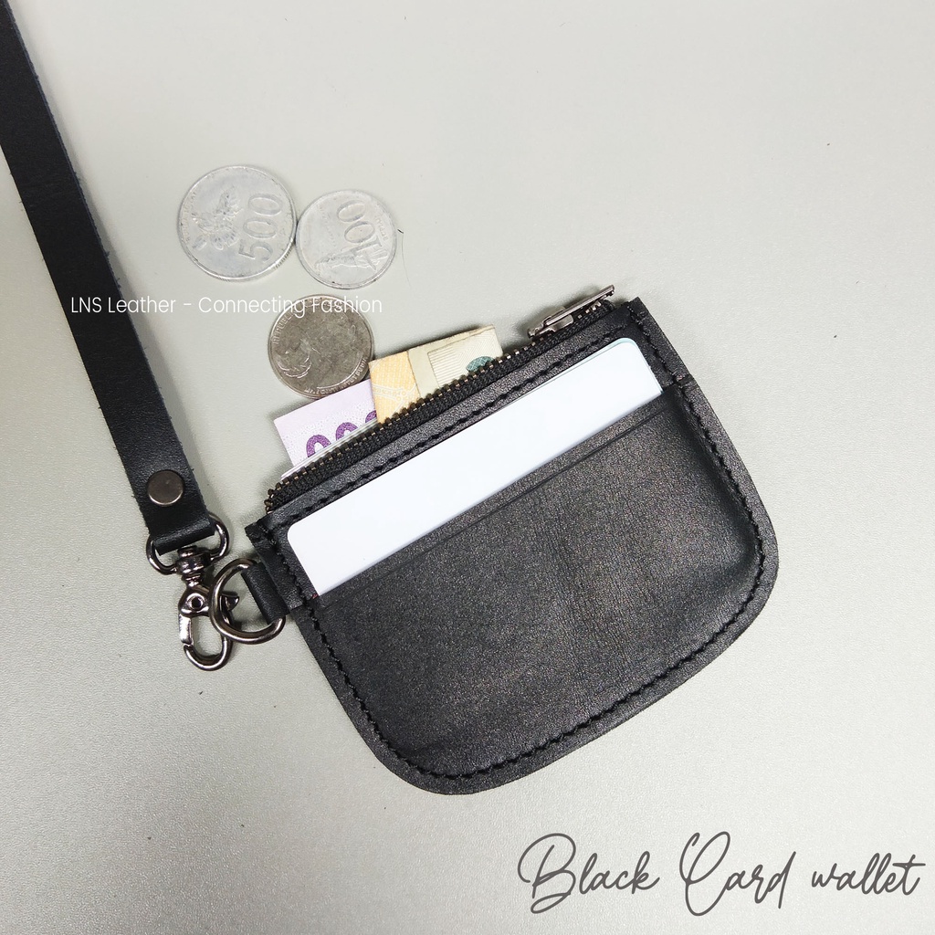 Dompet KARTU Kalung Leher - Card Holder KULIT hanging Wallet