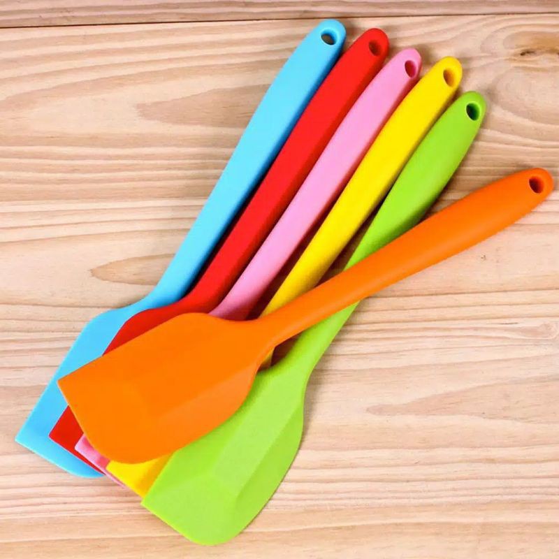 Spatula Silikon Food Grade Alat Masak Tahan Panas Anti Lengket