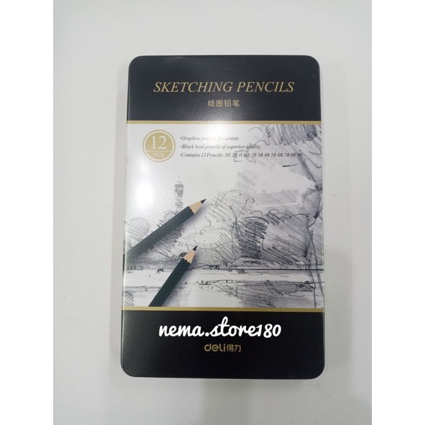 

DELI PENSIL SKETSA SKETCHING PENCILS SET S949 ORIGINAL/DRAWING PENCIL SET