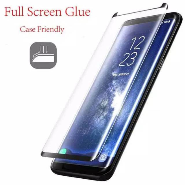Tempered Glass Samsung S9+ Full Lem / Full Glue