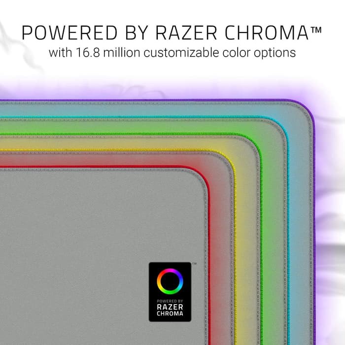 Razer Goliathus Extended Chroma Mercury White RGB Gaming Mousepad