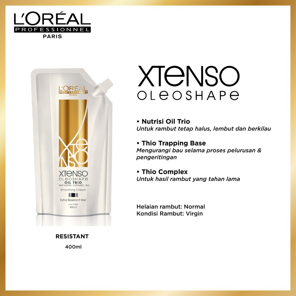 Loreal Prof XTENSO OLEOSHAPE OIL TRIO Smoothing Cream 400ml