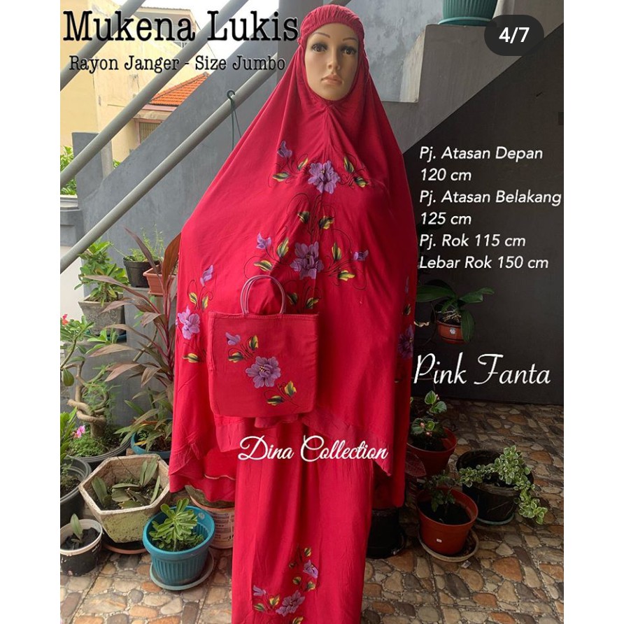 Mukena Lukis Jumbo Rayon Janger