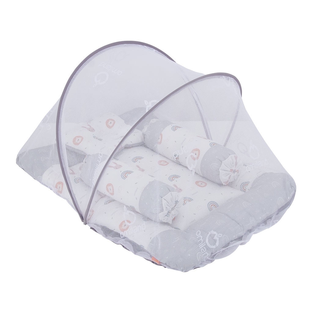 [2 kg] Omiland Kasur Lipat Bayi Dakron + Kelambu Rainbow Series - OB19171-2