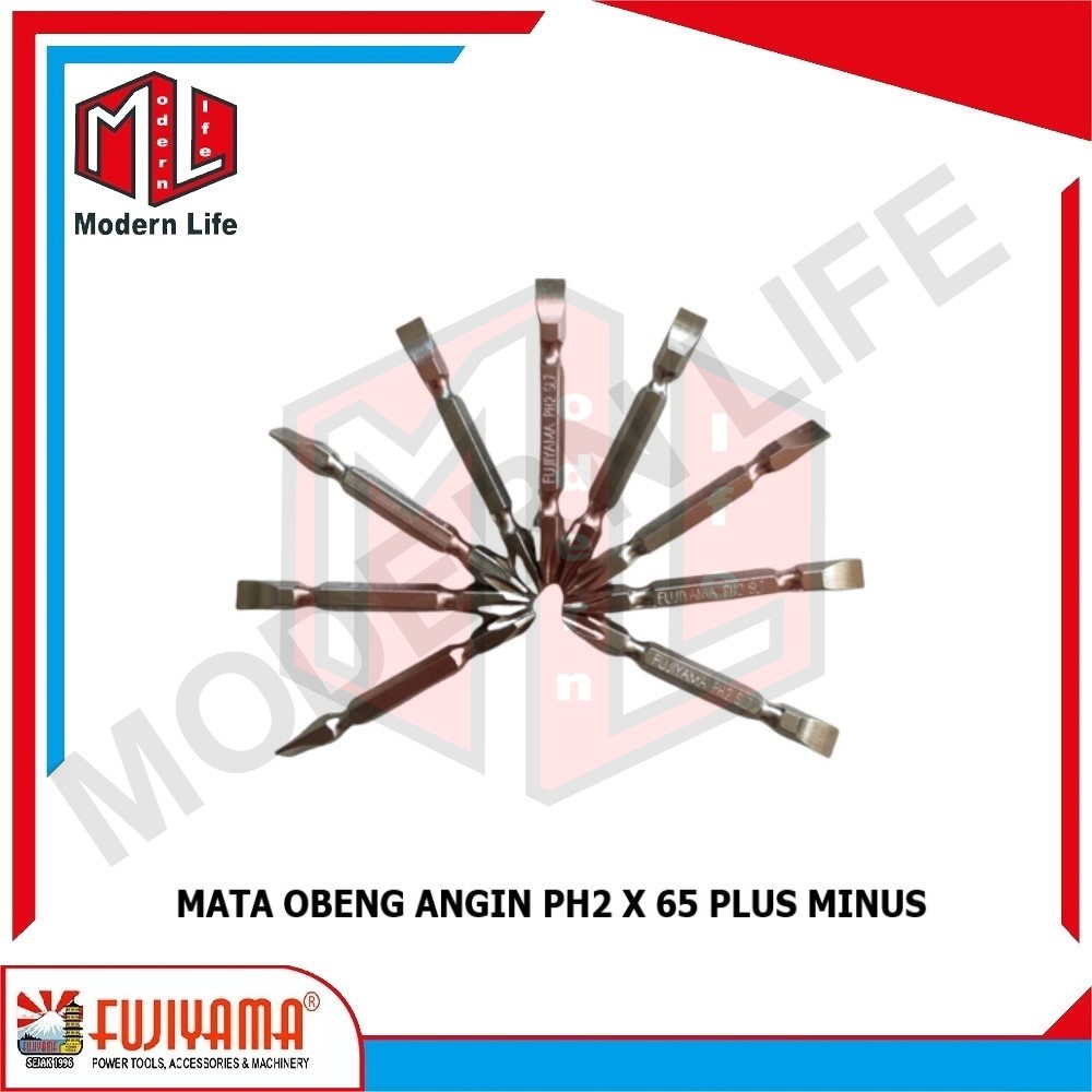 MATA OBENG ANGIN PH2 X 65 (+)(-) SCREWDRIVER BITS ( PLUS ) ( MINUS )