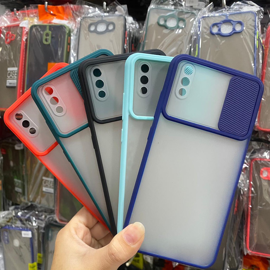 Vivo Y91 Y93 Y95 Slide Case Protection Camera Matte Candy Soft Case