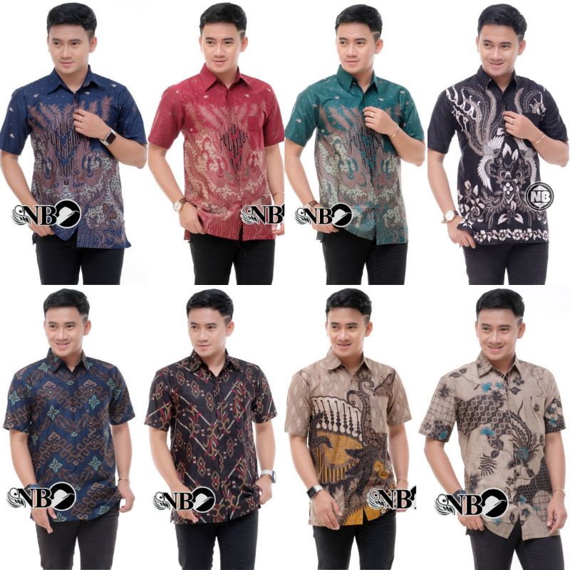 BAJU BATIK PRIA REGULER MODERN LENGAN PENDEK OB 514 SIZE M L XL XXL XXXL BATIK PRIA KANTOR