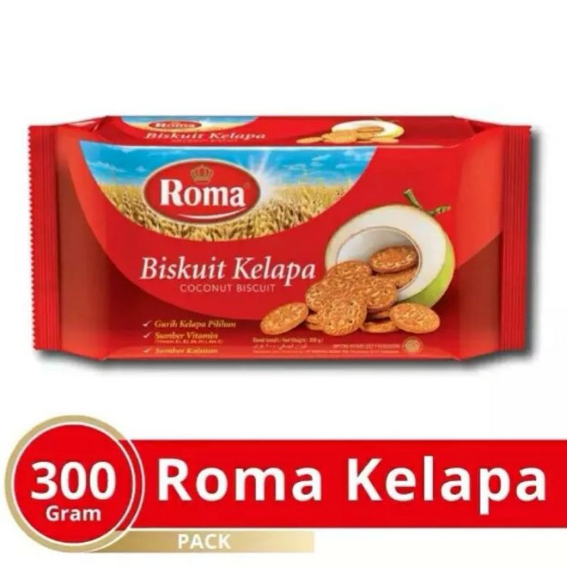 

Biskuit Roma Kelapa Kemasan 300grm