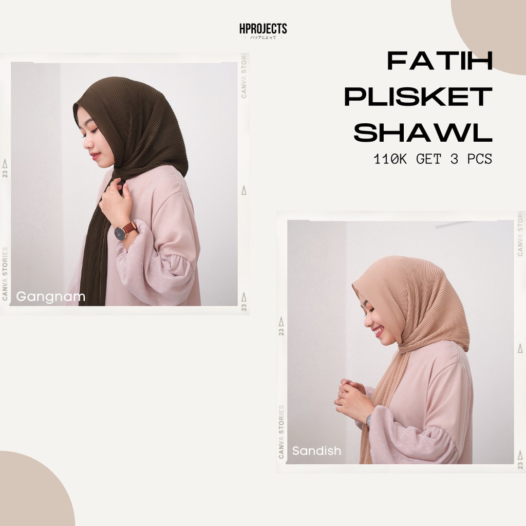 Hprojects - Fatih Pleats Shawl (Pashmina Plisket)