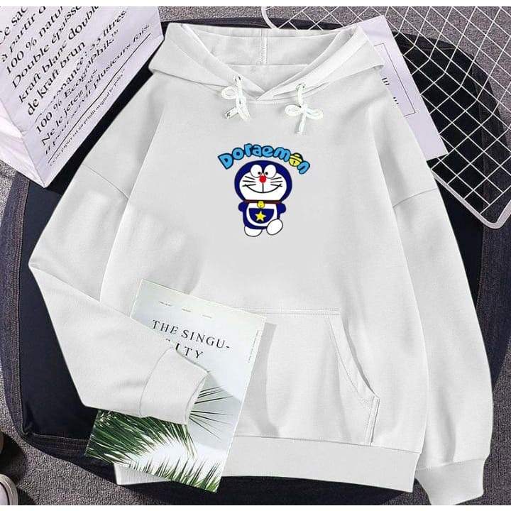 Hoodie Doraemon Sweater Hoodie Gaya Terbaru Bahan Fleece