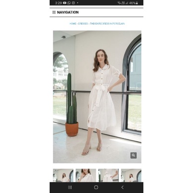 maven Theodore dress in porcelain new with tag