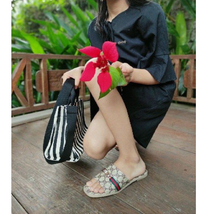 SANDAL WANITA FLAT CANTIK - HASTIA