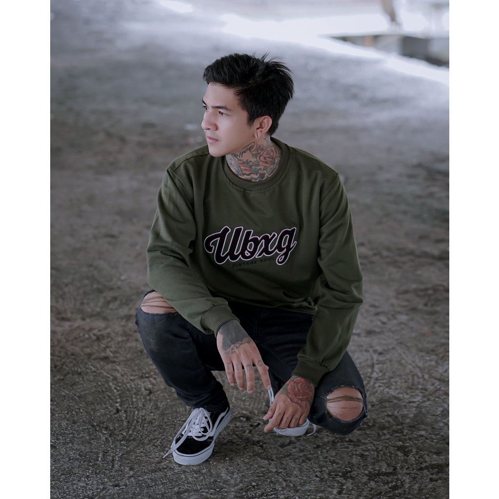 VINTAGE SOUL SWEATER UNBOXING ARMY //SWEATSHIRT CRAWNECK BORDIR ORIGINAL