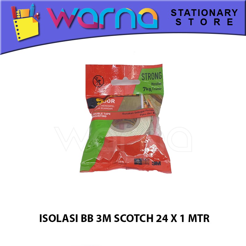 

ISOLASI BB FOAM 3M SCOTCH 24 X 1 MTR